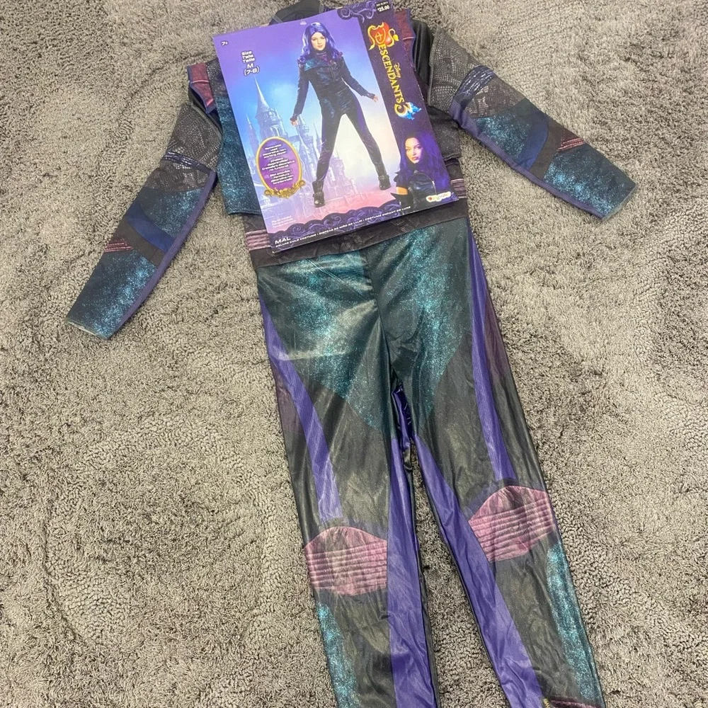 Disney Mal Costume in Teal, Purple & Black